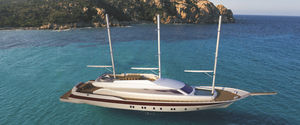 sailing-superyacht de croisière / mixte / à cockpit fermé