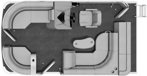 bateau ponton hors-bord / tri-tube / max. 8 personnes