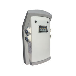 borne de distribution d'eau / de distribution électrique / avec éclairage intégré / pour ponton