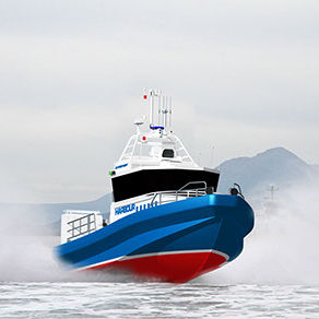 bateau de surveillance / in-bord hydrojet / en aluminium