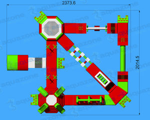 jeu aquatique parc / gonflable / flottant