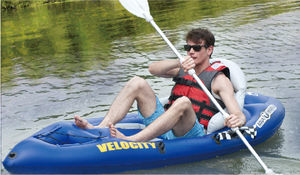 kayak sit-on-top / gonflable / de randonnée / monoplace