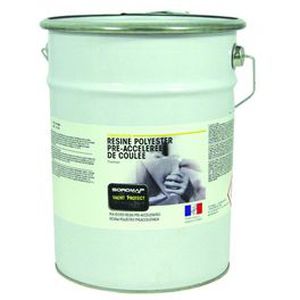 résine en polyester / pour stratification