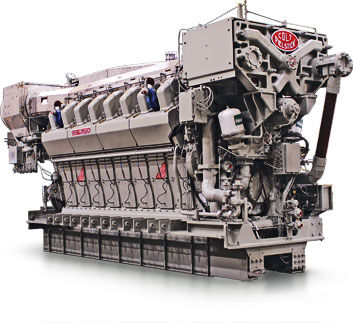 moteur diesel semi-rapide de propulsion pour navires (4 temps, en V, avec turbo s&eacute;quentiel) COLT-PIELSTICK PA6B STC : 4860 -> 8100 KW Fairbanks Morse