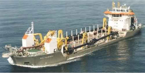 navire sp&eacute;cial : drague suceuse porteuse &agrave; &eacute;linde tra&icirc;nante NB1029 - 33.500 DWT Shipyard DeHoop