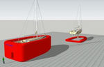 Mur gonflable pour lavage de car�ne de bateaux  Yachtgarage S.r.l.