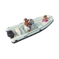 bateau pneumatique hors-bord / à console centrale / semi-rigide / bain de soleil - 20 YOUNG