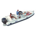 bateau pneumatique hors-bord / à console centrale / semi-rigide / bain de soleil - 21 OPEN