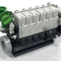 moteur pour navire / de propulsion / semi-rapide / diesel - DX SERIES (138 KW @ 600 RPM -> 883 KW @ 750 RPM)
