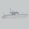 vedette en aluminium / bateau de surveillance - RPB 15