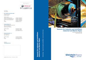 Industrial and Marine Ropes ( EN, DE )