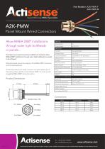 Panel mount connectors A2K -PMW-F & A2K-PMW-M