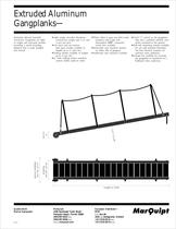 Specification Aluminium Gangplank