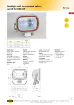 deck floodlight for ships < 250 W (with incorporated ballast) ST76