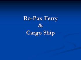 Ro Ro-Pax Ferry