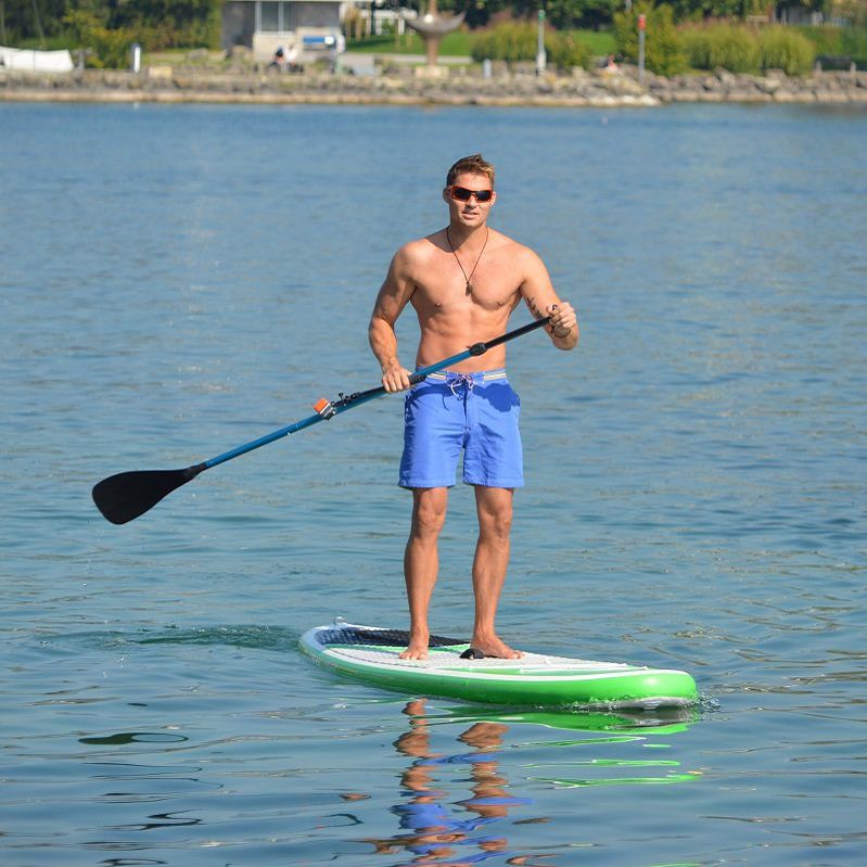 Planche SUP Gonflable Ultra Stable – Charge 150 Kg, Pagaie Réglable, Pompe & Sac Inclus, Idéale Yoga Et Surf