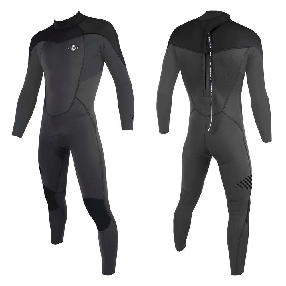 Combinaison Plongée Néoprène Manches Longues 3 Mm - Pour Paddle, Kayak, Sports Nautiques - Tissu Extensible, Fermeture YKK