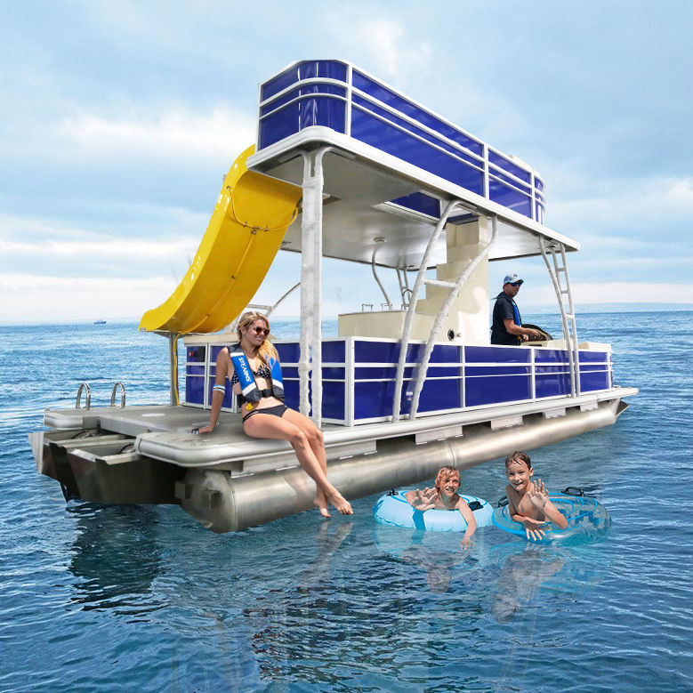 Bateau ponton horsbord series26ft Kinocean® Boat en aluminium