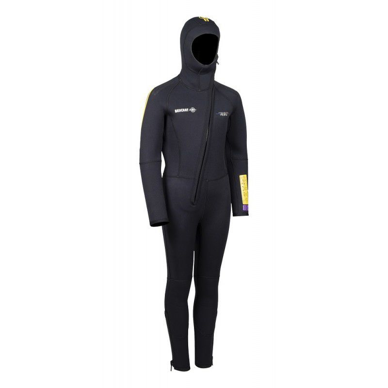 Combinaison De Plongée Néoprène 1,5 Mm Femme - Veste Et Pantalon à Manches Longues, Pour Surf, Natation, Plongée (Blanc, Taille M)