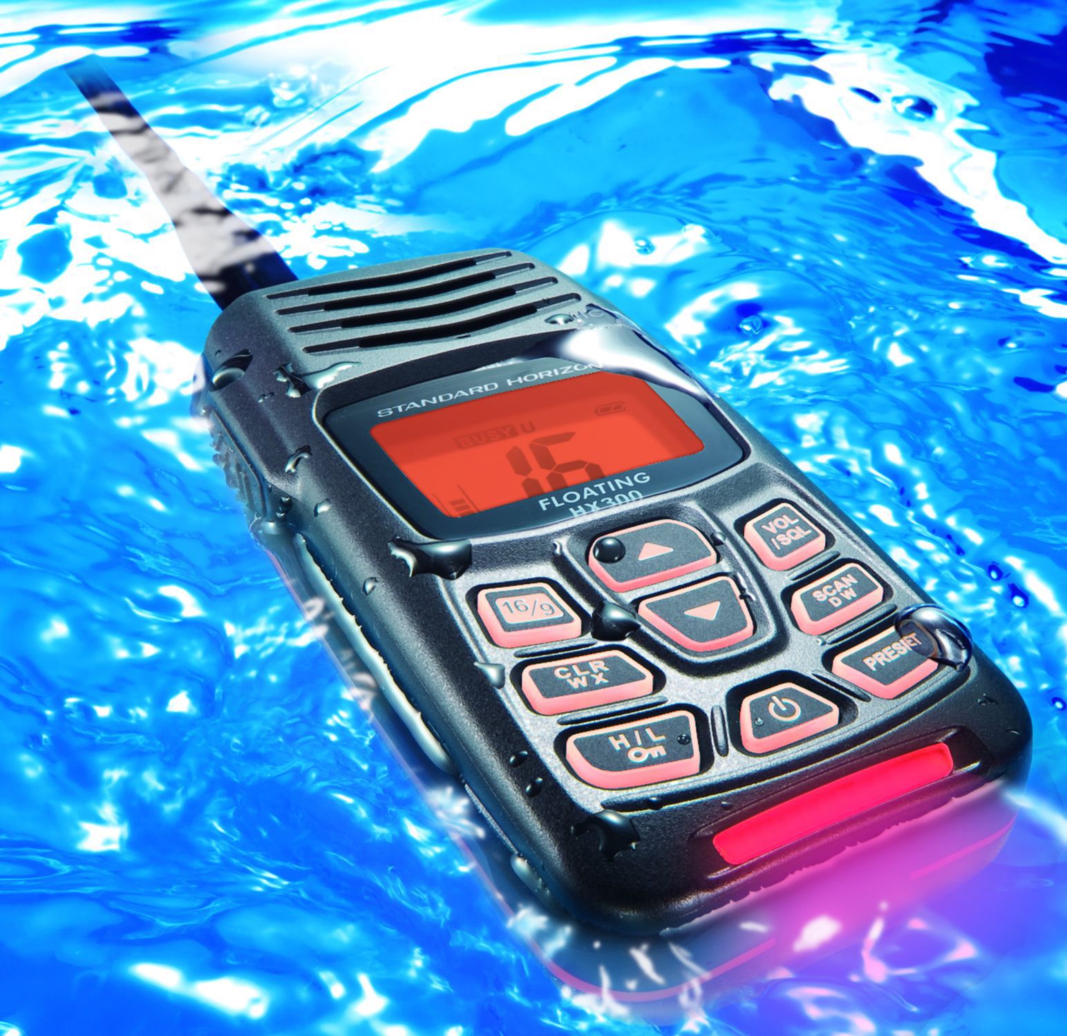 Radio VHF Marine Standard Horizon HX350S – Submersible Avec Chargeur