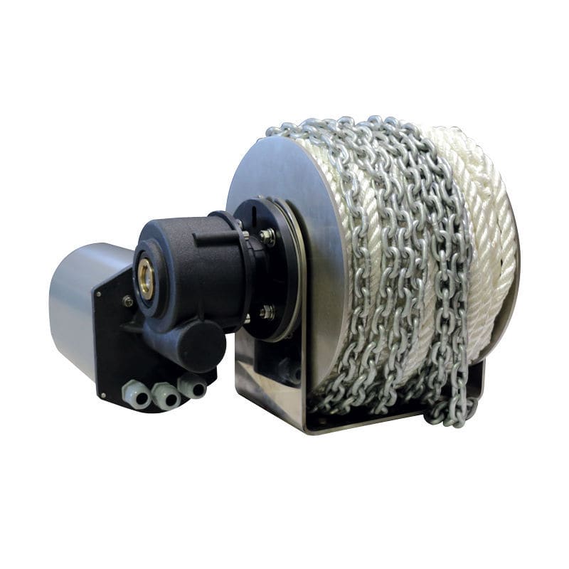 Treuil D'ancrage électrique 12V Pour Bateau – Télécommande Sans Fil, Câble 30m, Charge 25kg, Eau Salée