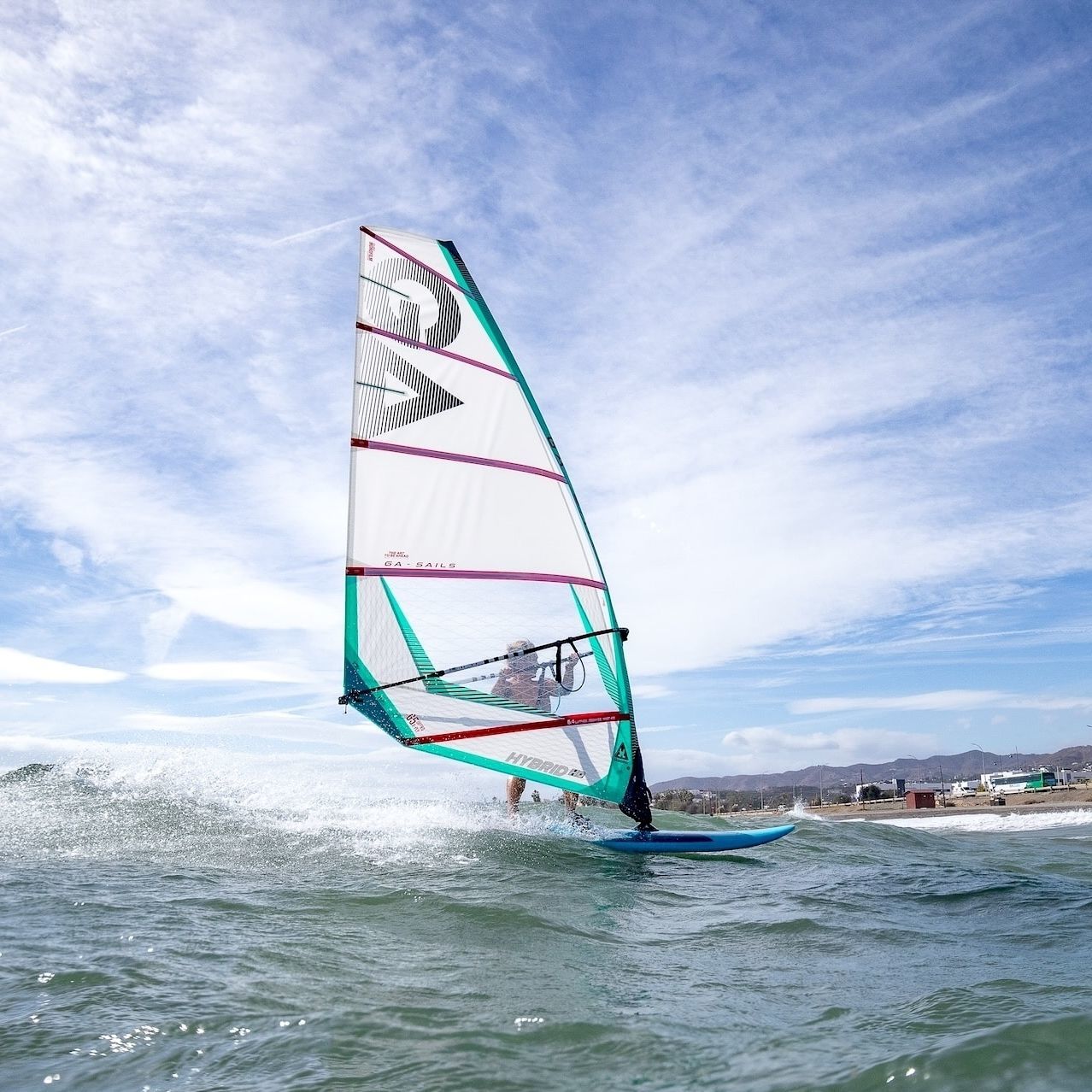 T-shirt Manche Longue Windsurf – Motif Cœur De Planche à Voile, Cadeau Pour Surfeur