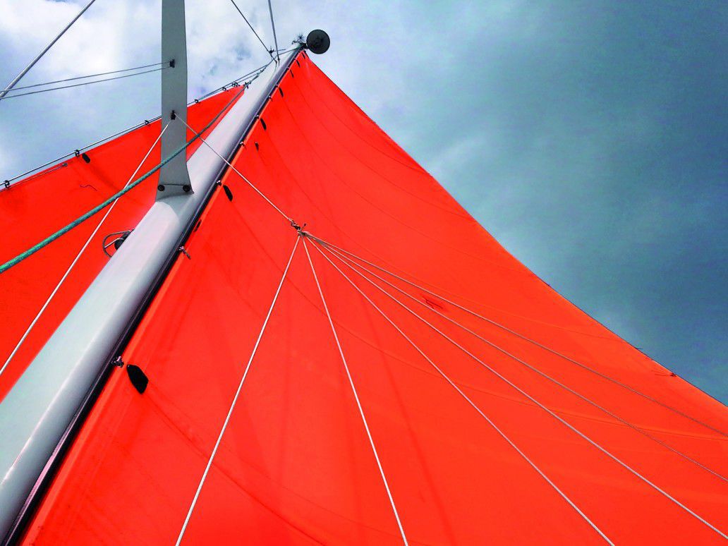 Tissu à voile tissé / croisière / en polyester - Storm Orange ...