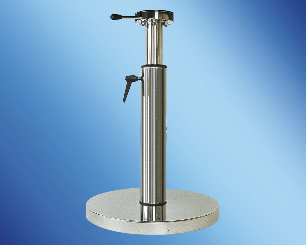 Pied De Table Réglable Pour Camping-car/voilier - Hauteur 56.5-72cm, Charge 25kg, En Aluminium, Amovible