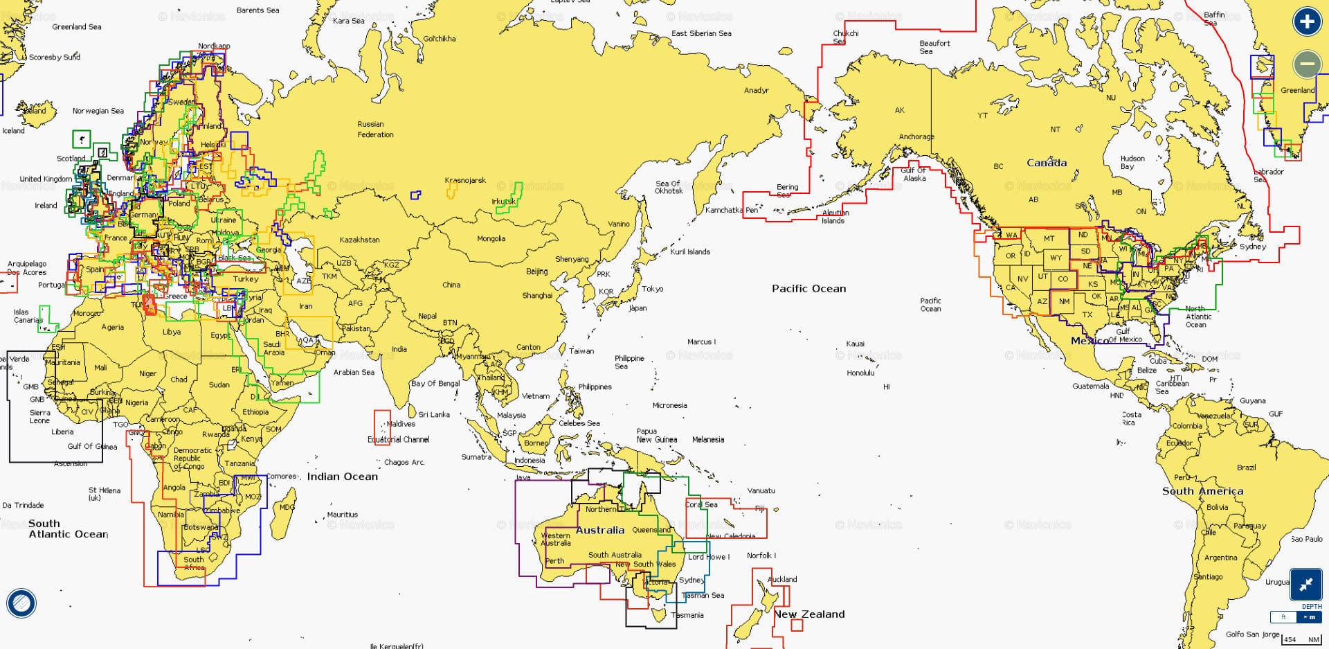 Carte marine numérique NAVIONICS+ Navionics