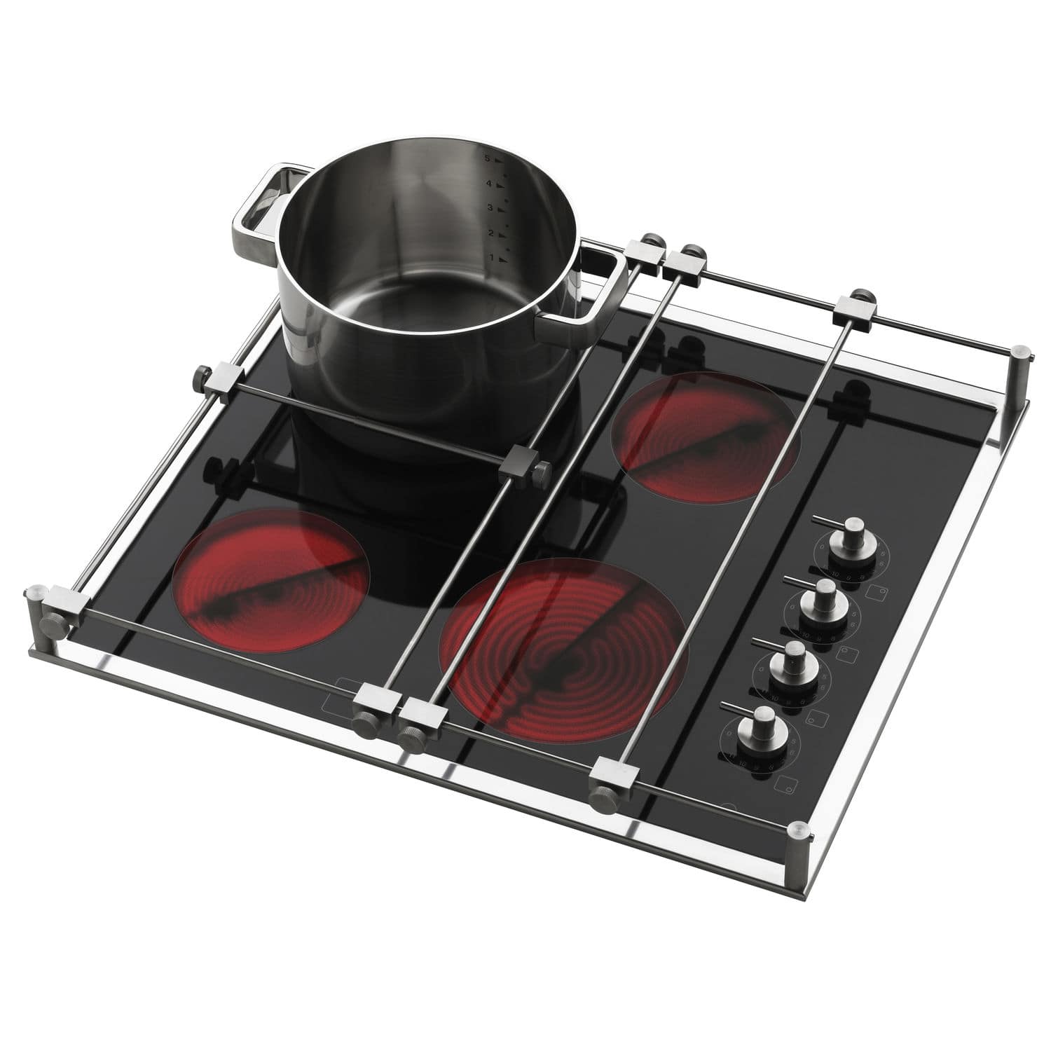 Plaque de cuisson vitrocéramique CRYSTAL4GNT Techimpex pour bateau / 4 brûleurs