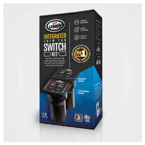 Lenco Lenco LED Tactile Integré Clignotant Interrupteur Kit │ Pour Marine Bateau │ 1 