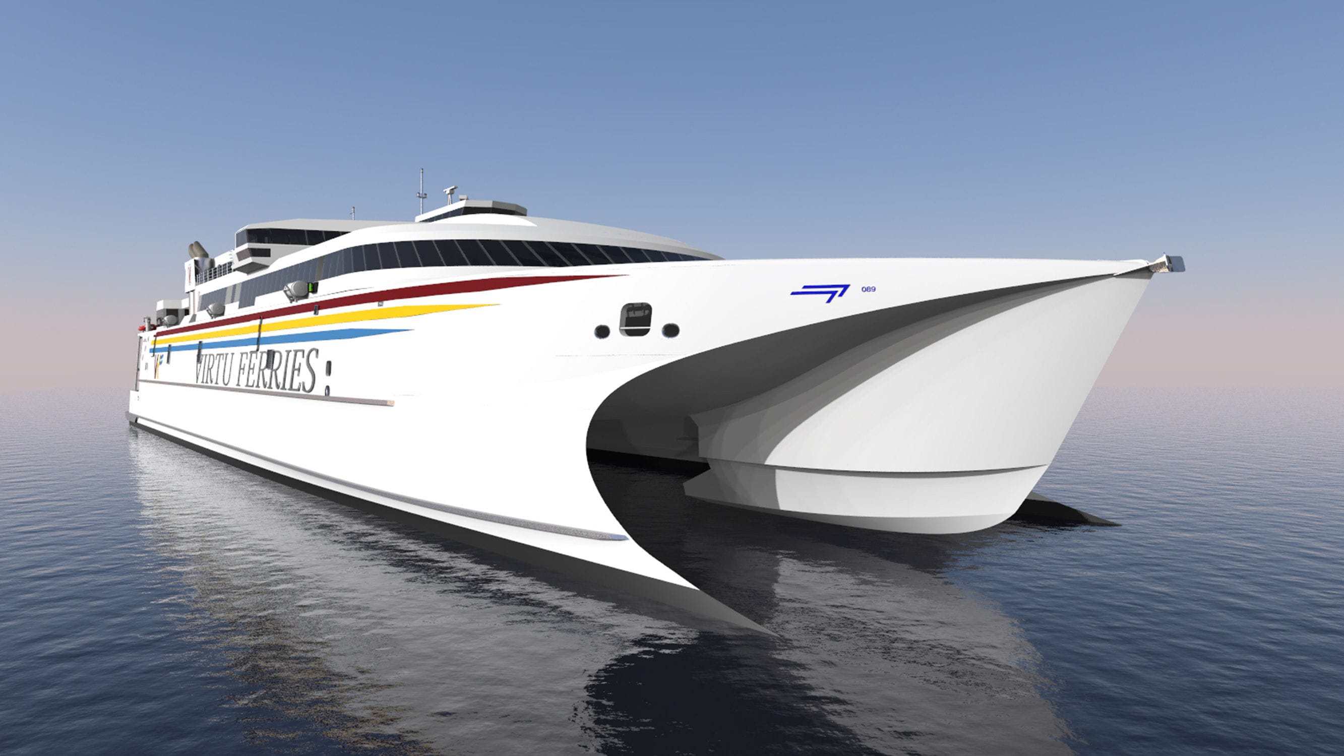 Carferry à grande vitesse SAINT JOHN PAUL II INCAT catamaran