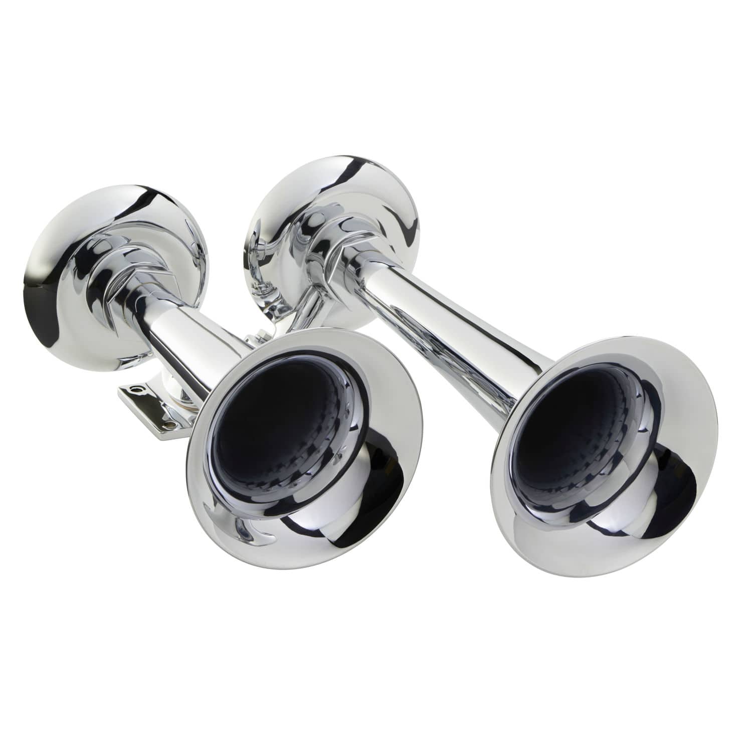 Avertisseur Pneumatique Wolf Whistle 24V - Finition Chrome, 130dB Pour Camion