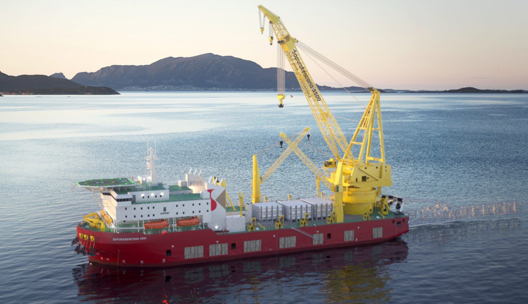 Navire De Service Offshore Transporteur De Charges Lourdes SAPURA 