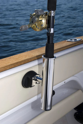 Porte-cannes à Pêche Bateau – Support Plastique Noir – Neuf