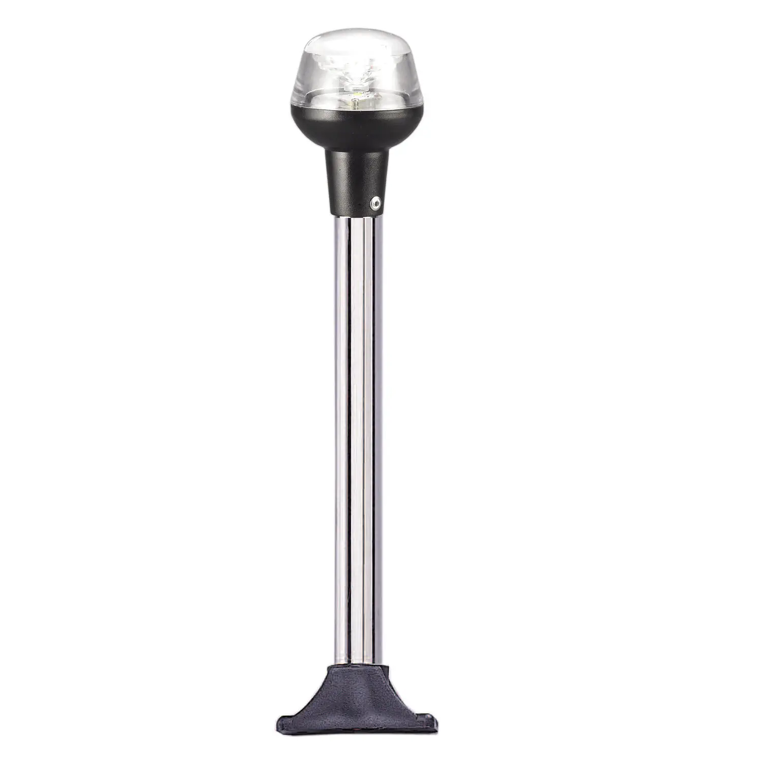 Feu De Navigation à Ancre LED 12 Pouces – 33 LED Blanc Chaud, Base Alu Orientable, IP68, 360° Visible à 2NM, 12-24V