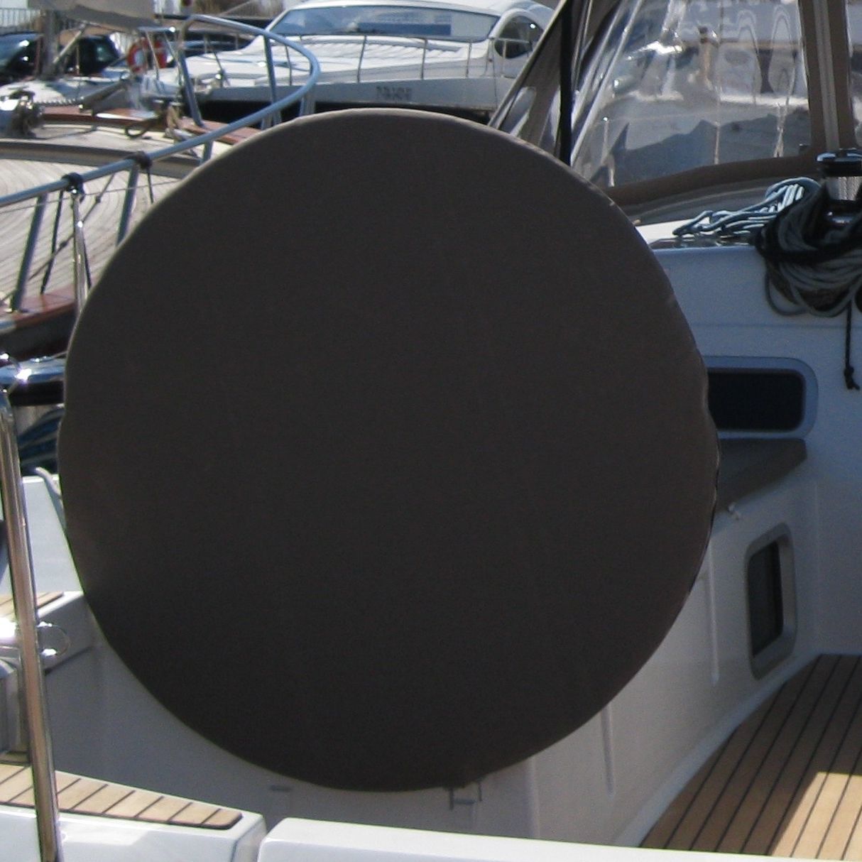 Housse rangement pour Bimini 73-78 largeur bleu pacifique