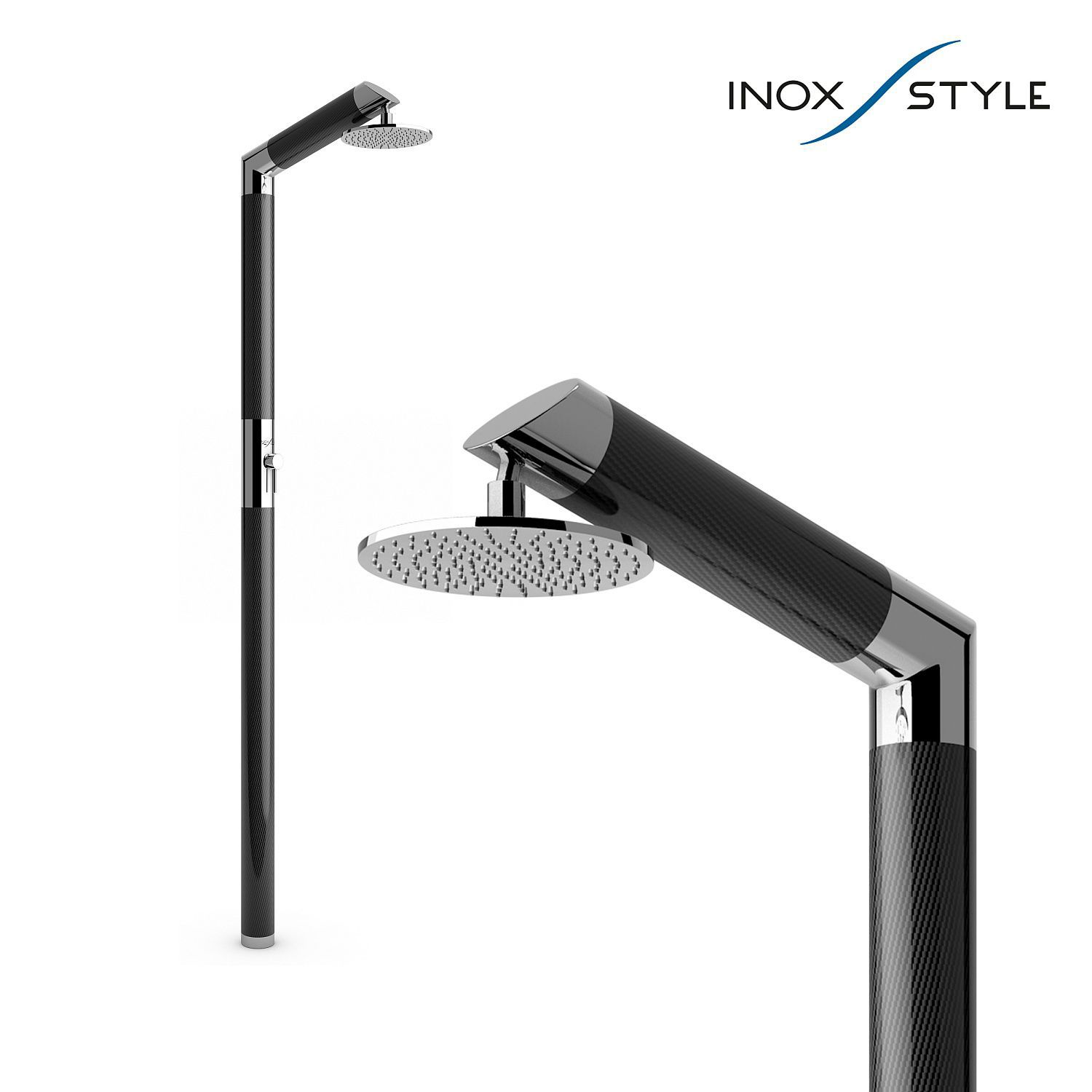 Douche pour yacht CARBON & STEEL Y SB BC Inoxstyle de pont pour