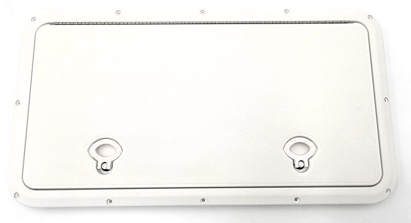 Trappe D'accès Pont Bateau – 278 X 378 Mm, ABS Noir – Porte Compartiment Pour Camping-car, Yacht, Remorque – Verrou De Sécurité