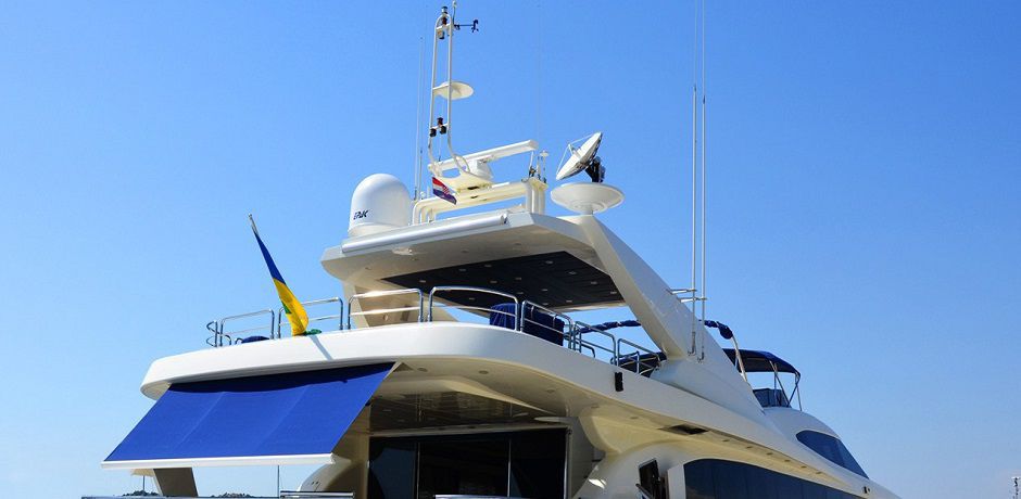 Antenne VHF Marine 156-162MHz MARINE-300 - Fibre De Verre - Pour Station Fixe Ou Mobile