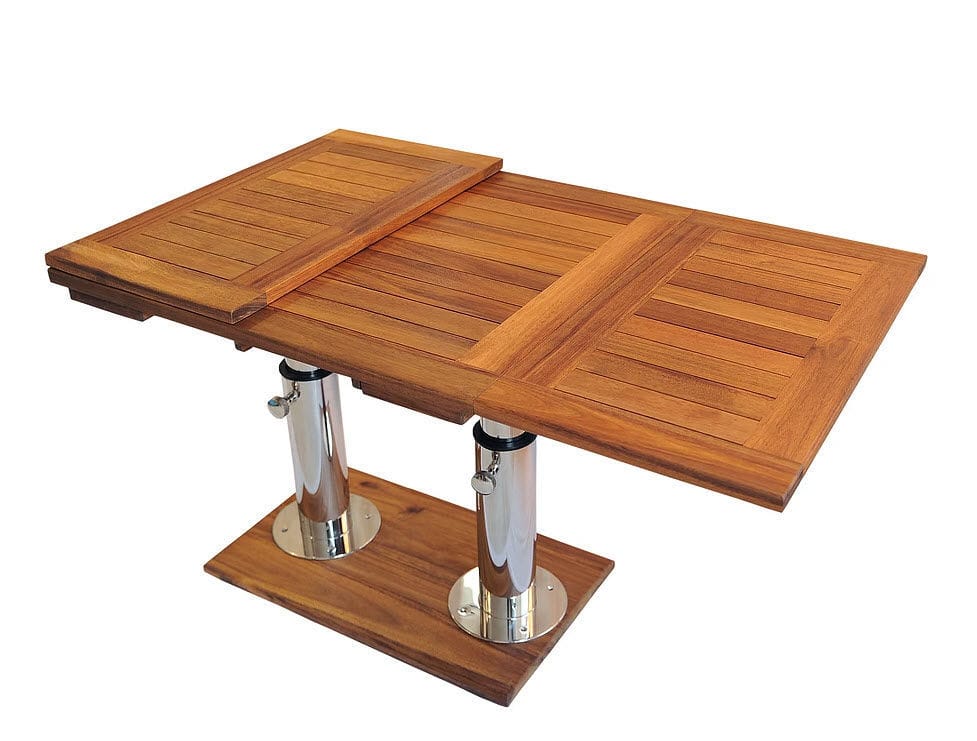 Table pour bateau Luna T Mia Marin pliante / ajustable / en teck