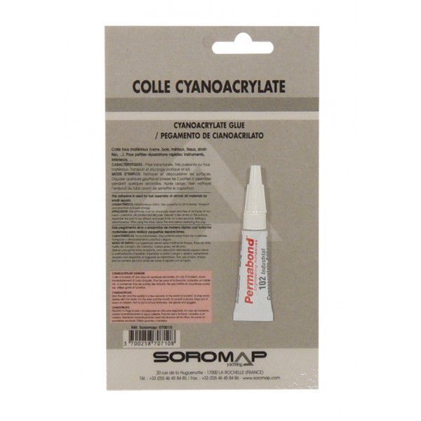 Colle époxy CYANOACRYLATE GROUPE SOROMAP / multiusage