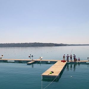 ponton flottant