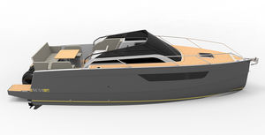 cabin-cruiser hors-bord / bimoteur / open / bain de soleil