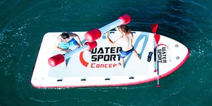 jeu aquatique bâtons de combat géants