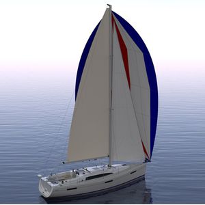 voilier de grande croisière / cockpit ouvert / en fibre de verre / 1 cabine