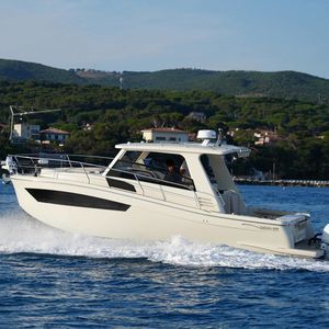 bateau de pêche-promenade bimoteur