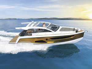 vedette in-bord / bimoteur / soft-top / de sport