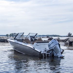 runabout hors-bord / à double console / bow-rider / de pêche sportive