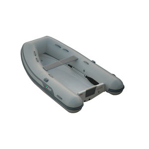 bateau pneumatique hors-bord / semi-rigide / pour la pêche / en fibre de verre